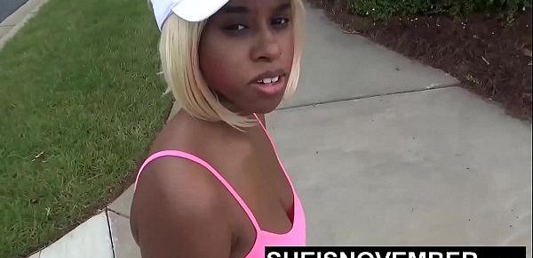  Wedgie In Butt Big Ass Black Girl Walking In Public Flashing Beautiful African American Booty And Cookie Monster Panties In Mini Skirt Then Expose Butt Msnovember HD Sheisnovember